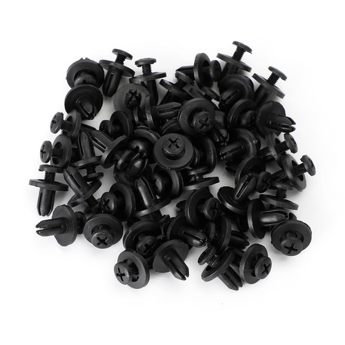 50x 6mm fairing - clip, screw