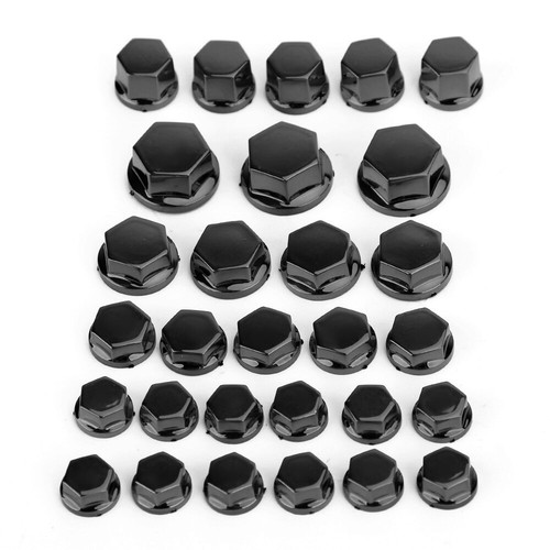 30pcs motorcycle black plastic - black,