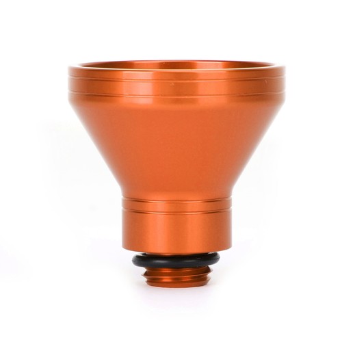 Orange aluminum oil filler - oil,