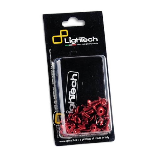 Lightech red fairing screw - red,